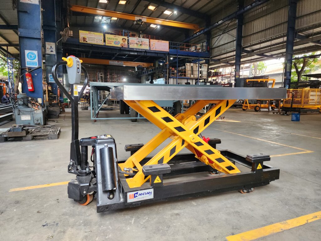Battery Operated Scissor Lift Table