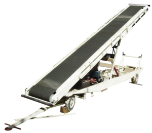 Towable Baggage Conveyor For Baggage Loading In The Aircraft