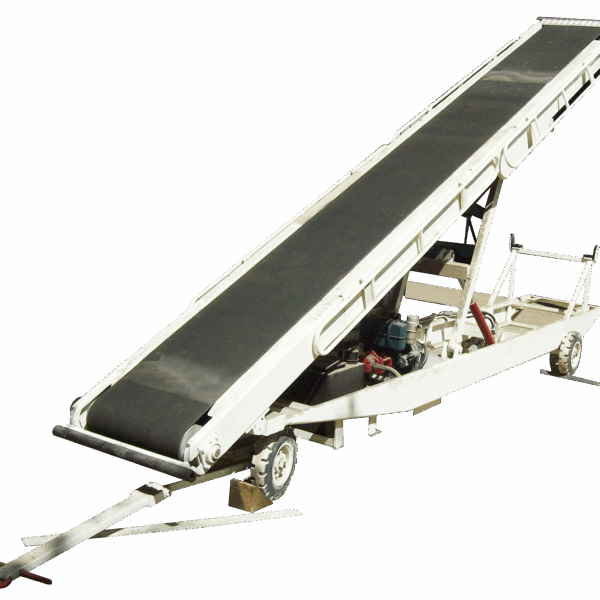 Towable Baggage Conveyor For Baggage Loading In The Aircraft